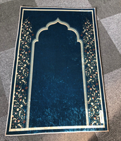 Tapis de prière musulman en velours brillant anti-glissant tapis rembourré pour le festival de l'Aïd Murack