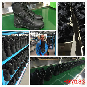 Botas de Combate HY, Populares en el Mercado Nigeriano, de Uso Versátil, Forradas de Esponja, Negras/Caqui, Suela de Goma <span class=keywords><strong>Indestructible</strong></span>, Botas de Desierto HSM133 - Product Image 6