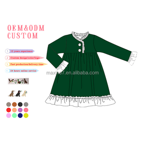 Vêtements de nuit personnalisés avec logo brodé PJs assortis à col claudine 2T-10Y Ensemble de pyjama de Noël pour garçons en famille pour les vacances - Product Image 5