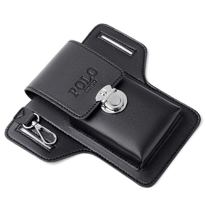 Sac de <span class=keywords><strong>ceinture</strong></span> en cuir <span class=keywords><strong>pour</strong></span> homme à prix abordable, étui <span class=keywords><strong>pour</strong></span> téléphone <span class=keywords><strong>portable</strong></span> et étui à cigarettes, idéal <span class=keywords><strong>pour</strong></span> chantier, avec porte-clés suspendu - Product Image 4