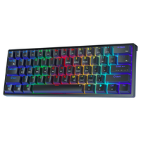 AULA F3261 Clavier mécanique rvb filaire remplaçable à chaud Clavier de jeu pour ordinateur de bureau portable compact à 61 touches