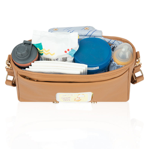 Organisateur de poussette universel personnalisé en gros, sac minimaliste avec porte-gobelet isotherme, sac de téléphone détachable, bandoulière - Product Image 6