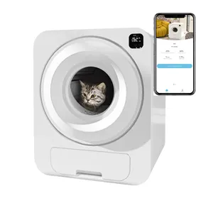 Automatic Cat Litter Box with Phone App Control Global Version Smart Self cleaning Cat Toilet