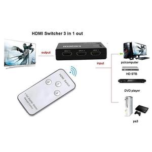 HDMI 3 To 1 <b>Switch</b> With <b>Remote</b> Control For Multiple Devices Selection - Product Image 3