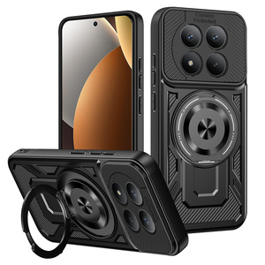Étui de protection Lichicase deux en un en TPU + PC texturé en fibre de carbone pour <span class=keywords><strong>Redmi</strong></span> A7 Pro Poco M8 Pro avec coque arrière magnétique - Product Image 2