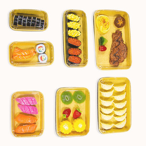 Récipient alimentaire jetable en papier kraft de qualité alimentaire recyclable plateau à sushi en papier pour <span class=keywords><strong>restaurant</strong></span> - Product Image 6