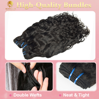 RX HAIR 100% cheveux humains bruts à cuticule alignée tisse des paquets de vague d'eau à double trame bon marché en stock