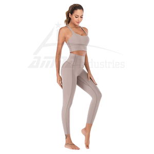 Ensemble de Legging et soutien-gorge de Yoga pour femmes, vêtements de Fitness, fabriqué en meilleur prix, vente en gros - Product Image 1