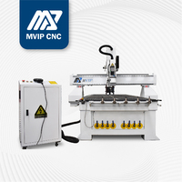 Routeur CNC MVIP 1325 avec ATC et tête oscillante pour la découpe et la gravure du bois, de l'acrylique, du MDF et du PVC