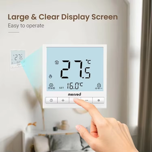 हाइड्रोनिक/इलेक्ट्रिक फ्लोर हीटिंग रूम डिजिटल प्रोग्रामेबल कंप्यूटर और कमरे/होटल के लिए 3 साल की वारंटी - Product Image 4
