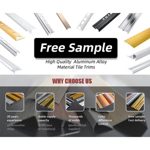 Mẫu Miễn Phí Chải Vàng Nhôm L-Hình Dạng Kim Loại Cạnh <span class=keywords><strong>Trim</strong></span> Cho Nhà Bếp Nội Thất 1Mm Gốm Sàn Gỗ <span class=keywords><strong>Laminate</strong></span> Gạch <span class=keywords><strong>Trim</strong></span> - Product Image 3