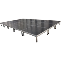 Vente d'usine : Scène événementielle extérieure réglable à quatre pieds, plateforme amovible, scène de concert portable en aluminium