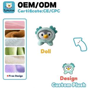 Jouets en peluche pingouin personnalisés par le fabricant, animaux réalistes, poupées en peluche pingouin, jouets doux et mignons pour enfants, CPC CE ODM OEM TX - Product Image 1