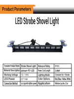 Nuevas Luces Estroboscópicas LED Rojas y Azules para Parabrisas, con Ventosas, Advertencia de Peligro, Intermitentes, Impermeables IP65, 12V DC para Autos