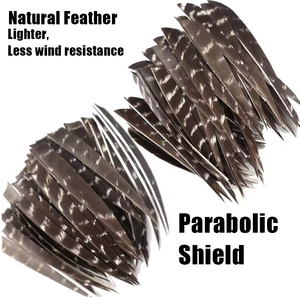 3-5 Ich 3-5 Inch Parabol Và Lá Chắn Cắt Hình Dạng Mũi Tên Barred Lông Bắn Cung Săn Bắn Mũi Tên Lông - Product Image 3