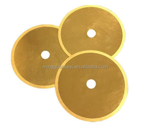 Juego de 3 hojas de corte de diamante impregnadas de 4 ", 0,47mm de espesor, cenador de 0,5", grano fino de 40 micras, para Sierra de corte de precisión - Product Image 1