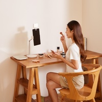 Lampe annulaire LED portable rechargeable 1000 mAh pour téléphone, tablette, mini éclairage pour selfie et vlog