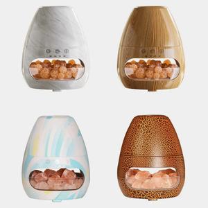 Humidificateur d'air domestique à motif bois et marbre, purificateur d'air ultrasonique 3D à effet flamme, diffuseur d'arômes aromathérapie - Product Image 6