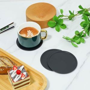 แผ่นรองแก้วซิลิโคนกันน้ำกันลื่น ขนาด 10 ซม. ทนความร้อนสูง สำหรับใช้ในบ้าน รับทำโลโก้ตามสั่ง - Product Image 4