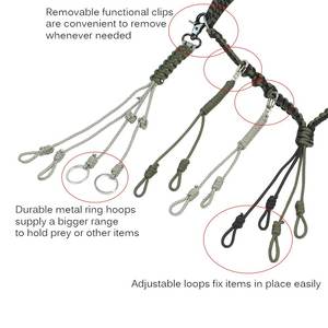 Boucles réglables Lanière d'appel de canard Paracord Game Carrier pour Goose Pheasant Waterfowl Predator Hunting Duck Carrier - Product Image 4