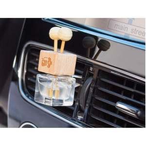 Set di diffusori in legno con oli essenziali, mini deodorante per auto con flacone cubico per uso domestico e in auto - Product Image 2