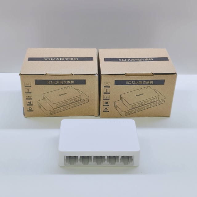 Plug & Play 5 Ports 1000Mbps Unmanaged Ethernet Switch Network Hub Ethernet Splitter Desktop Network Switch Hub