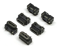 Conector Micro USB Impermeable de 2, 5, 8 y 12 Pines para PCB, Hembra, Tipo A, B, C, Soldadura DIP Vertical, 90 y 180 Grados, Mini Conector Micro USB