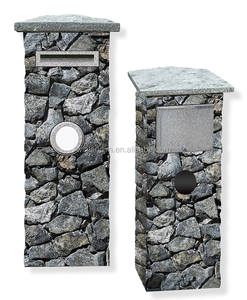 Boîtes aux lettres extérieures autoportantes, boîte aux lettres en <span class=keywords><strong>pierre</strong></span> de Culture en ciment naturel étanche pour le jardin - Product Image 6