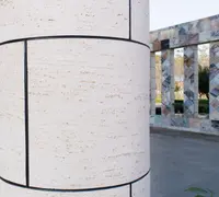 Carreaux muraux en pierre de marbre gris à rayures larges, effet mat, 30 pièces