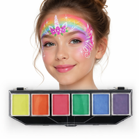 Peinture faciale chinoise multicolore de haute qualité, peinture corporelle pour femme nue