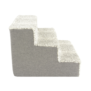 Hoge Kwaliteit Huisdier Trap Verwijderbare Cover Rits Schuim Hond Treden Pluche Lijn 3-Stappen Anti-Slip Stippen Bodem Super Zacht Ped Hond Trappen - Product Image 3
