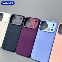 Coque de téléphone VAWI S108 en silicone premium, couleur unie, effet peau, anti-chute, antidérapante, avec cadre pour objectif pour iPhone 18 Pro Max