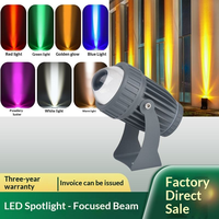 Projecteurs LED professionnels étanches IP65 pour extérieur, 10W, faisceau étroit