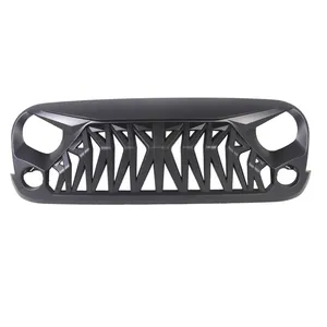 Car Accessories Front Grille with mesh grill Front bumper Grille Fit For Jeep Wrangler JK2007-2017 Car Gills Accessories