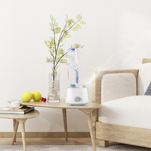 Humidificador Electrónico sin Tanque de Capacidad Ilimitada, Mini Humidificador Ultrasónico Portátil de Vapor Frío con Botella de Agua Mineral para el Hogar - Product Image 4