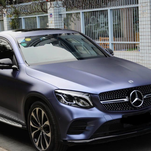 Adesivo per carrozzeria autoadesivo in metallo elettrico-ottico opaco blu notte antigraffio pellicola avvolgente in vinile - Product Image 1