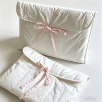 Housse de tablette matelassée, pochette pour ordinateur portable grande capacité, sacoche décontractée et simple pour tablette et ordinateur portable