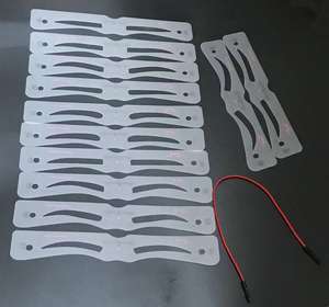 Pas cher prix 12 ensembles dans un sac pochoirs de maquillage de conception mixte pour la peinture en gros timbres à sourcils pour les débutants en maquillage - Product Image 1