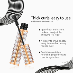 Etiqueta privada Vegano Grueso Voluminizador Alargamiento Máscara 4D Fibra de seda Máscara impermeable Máscara de diamante de secado rápido <span class=keywords><strong>Rimel</strong></span> - Product Image 5