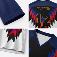Maillot de hockey sur glace personnalisé par sublimation pour les équipes de club adultes et jeunes, entraînements, compétitions et matchs, commandes en gros pour équipes et commandes en vrac