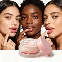 Baume à lèvres réparateur jour et nuit Enjoy Skin, masque de nuit en gel végétalien et biologique avec acide hyaluronique, hydratant et nourrissant