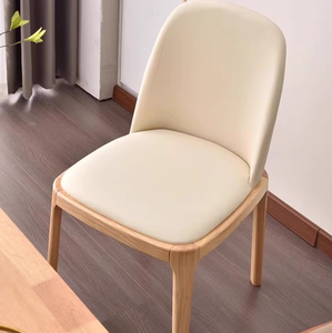 Muebles de comedor de estilo industrial moderno, con sillas de madera tapizadas, ideales para exteriores, apartamentos y restaurantes. - Product Image 3