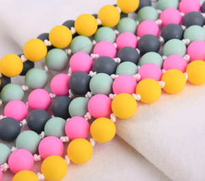 YDS <span class=keywords><strong>collier</strong></span> de <span class=keywords><strong>dentition</strong></span> bébé Silicone anneau de <span class=keywords><strong>dentition</strong></span> <span class=keywords><strong>collier</strong></span> d'allaitement pour <span class=keywords><strong>maman</strong></span> papa jouets sûrs pour les dents - Product Image 4
