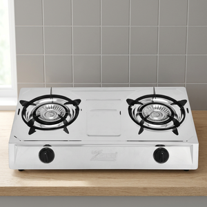 Estufa de gas con quemador de hierro fundido, control de perillas de acero inoxidable, encendido piezoeléctrico, para uso doméstico - Product Image 4