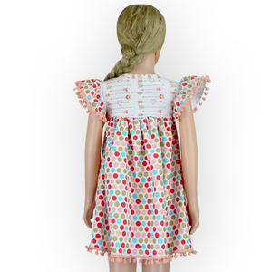 Vestido de Verano para Bebé Niña con Estampado Digital Personalizado y Mangas con Volantes, Falda para Bebé de 12 Meses - Product Image 6