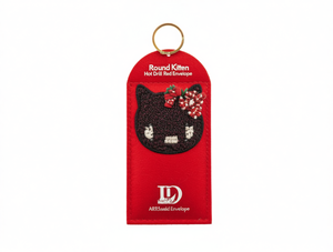 ARTDerald Envelope Round Kitten Hot Drill Red Envelope Christmas Pet Ornament - Product Image 1