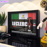 Modèle de voiture de course F1 3D réaliste et moderne, peint à la main, avec cadre photo en alliage personnalisé, art mural 3D par Ksart