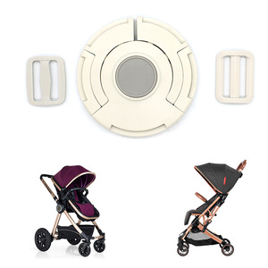 Boucle de sécurité pour poussette bébé, 26mm x 32mm, attache en plastique à cinq points pour 0-3 ans - Product Image 2