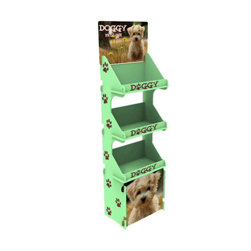 Apache Customizable Modern Floor Standing Wooden Display Rack with Plywood Construction for Shoe Stores- Custom Logo — view 4
