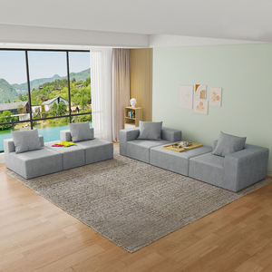 Juego de Sofás Seccionales Modernos Convertibles DIAS de Chenilla, Sofá Modular para Sala de Estar con Embalaje Estándar para Uso en Hoteles - Product Image 3